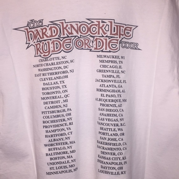 Shirts Jay Z Dmx Hard Knock Life Ryde Or Die Tour Tee L Poshmark